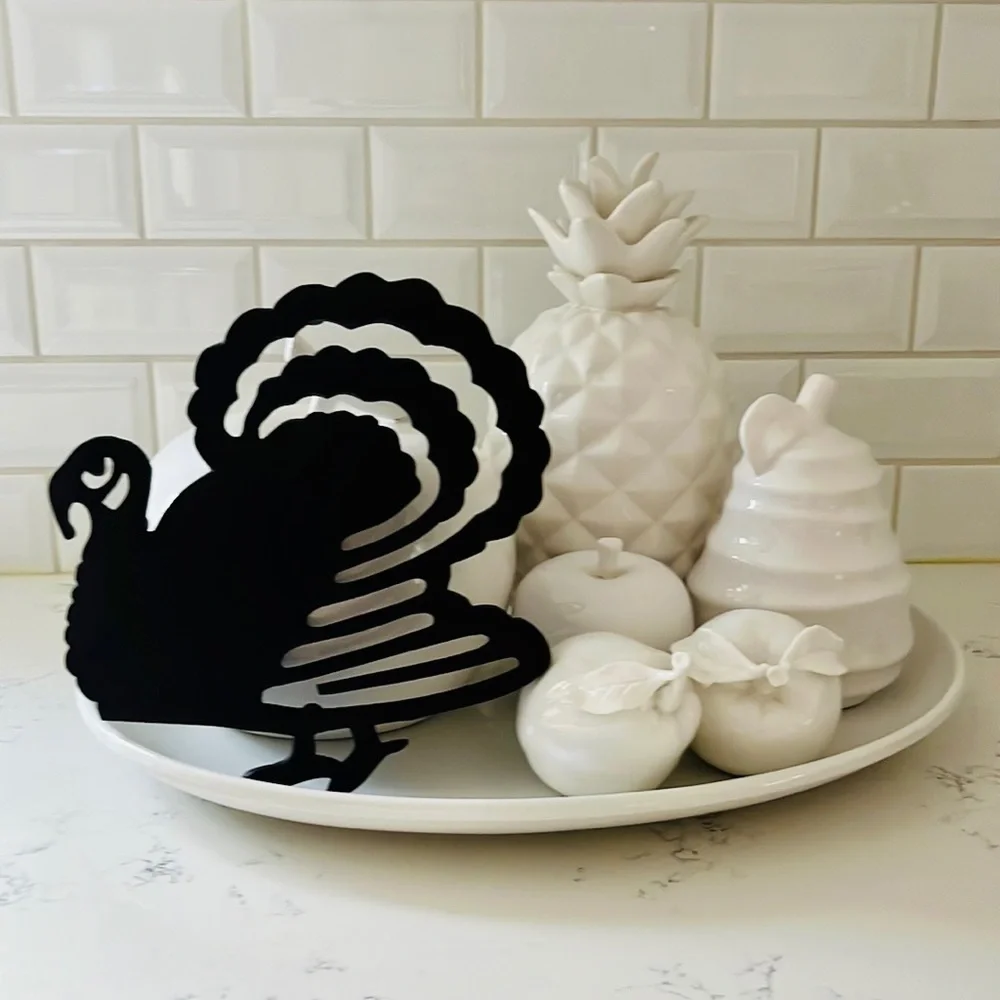 Crate&Barrel Bronze Turkey Trivet